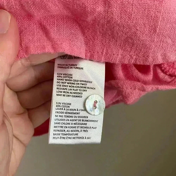 Anthropologie Lilka Flutter Sleeve Crop Pink Top Size Small‎ - Picture 7 of 9